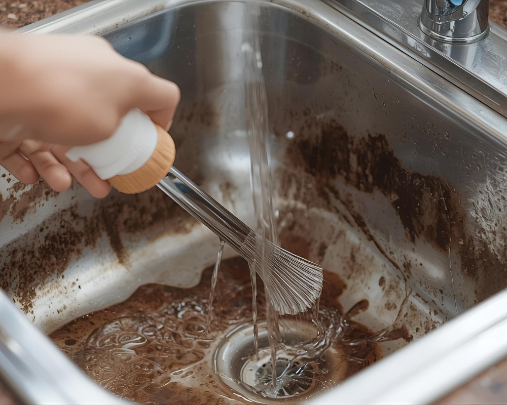 como desentupir a pia de cozinha